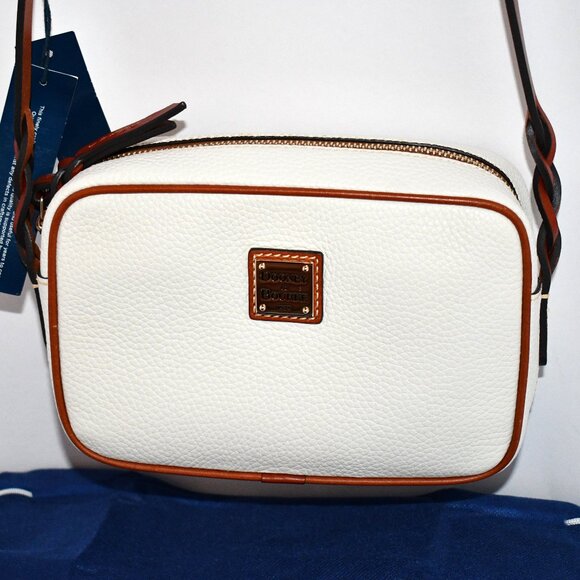 Dooney & Bourke Loni Contrast Trim Crossbody Bag in White #R2414WH NWT